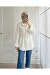 Roba Taş Detay Tunik-Ekru