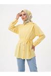 Omuz Toka Detay Aller Tunik-Sarı