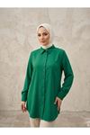 Klasik Dubai Tunik-Zümrüt Yeşili