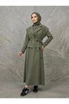 Yelekli İkili Elbise-Haki