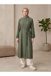 Hakim Yaka Uzun Tunik-Haki