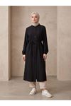 Hakim Yaka Uzun Tunik-Siyah