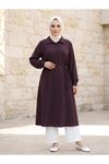 Oversize Tunik-Bordo