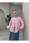 İki Bağlamalı Müslin Tunik-Pembe