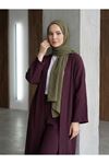 Uzun Hırka Pantolonlu Takım-Bordo