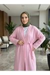 Uzun Hırka Pantolonlu Takım-Pembe