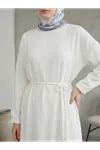 Çilek Elbise-Ekru