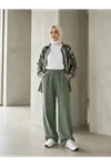 Cepli Yıkamalı Pantolon-Haki