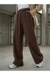 Cepli Yıkamalı Pantolon-Kahve