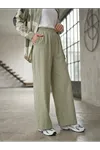 Cepli Yıkamalı Pantolon-Mint