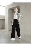 Cepli Yıkamalı Pantolon-Siyah