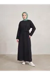 Modal Slop Elbise-Siyah