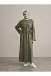 Modal Slop Elbise-Haki