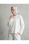 Yırtmaçlı Oysho Tunik-Ekru