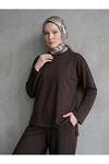 Yırtmaçlı Oysho Tunik-Kahve
