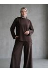 Yırtmaçlı Oysho Tunik-Kahve