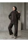 Denim Modal Pantolonlu Takım-Kahve