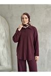 Roba Detay Panolonlu Takım-Bordo