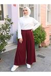 Pileli Oysho Pantolon-Bordo