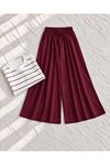 Pileli Oysho Pantolon-Bordo