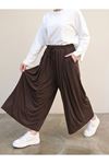 Pileli Oysho Pantolon-Kahve