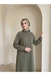 Reglan Kol Oysh Elbise-Haki