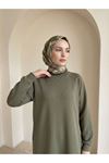 Reglan Kol Oysh Elbise-Haki