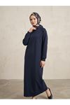 Reglan Kol Oysh Elbise-Lacivert
