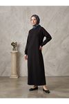 Reglan Kol Oysh Elbise-Siyah