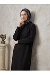 Reglan Kol Oysh Elbise-Siyah