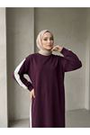 Garnili Oysh Elbise-Bordo